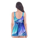 Tsunami Tidal Wave Ocean Waves Sea Nature Water Blue Skater Dress Swimsuit View2