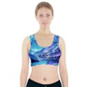 Tsunami Tidal Wave Ocean Waves Sea Nature Water Blue Sports Bra With Pocket View1