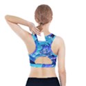 Tsunami Tidal Wave Ocean Waves Sea Nature Water Blue Sports Bra With Pocket View2