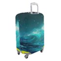 Tsunami Waves Ocean Sea Nautical Nature Water Luggage Cover (Small) View2