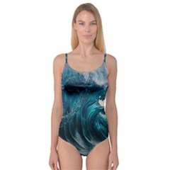 Tsunami Waves Ocean Sea Water Rough Seas 3 Camisole Leotard 