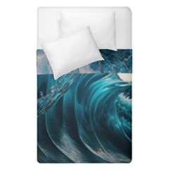 Tsunami Waves Ocean Sea Water Rough Seas 3 Duvet Cover Double Side (single Size) by Ravend