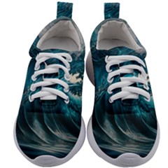 Tsunami Waves Ocean Sea Water Rough Seas 3 Kids Athletic Shoes by Ravend