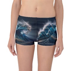 Tsunami Waves Ocean Sea Water Rough Seas 7 Boyleg Bikini Bottoms by Ravend