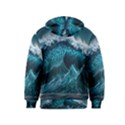 Tsunami Waves Ocean Sea Water Rough Seas 6 Kids  Pullover Hoodie View2