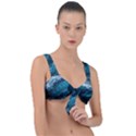 Tsunami Waves Ocean Sea Water Rough Seas 6 Front Tie Bikini Top View1