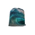 Tsunami Waves Ocean Sea Water Rough Seas 2 Drawstring Pouch (Medium) View2