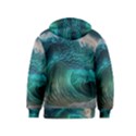 Tsunami Waves Ocean Sea Water Rough Seas 2 Kids  Pullover Hoodie View2