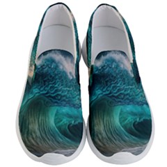 Tsunami Waves Ocean Sea Water Rough Seas 2 Men s Lightweight Slip Ons by Ravend