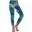 Tsunami Waves Ocean Sea Water Rough Seas 2 Kids  Lightweight Velour Classic Yoga Leggings View1