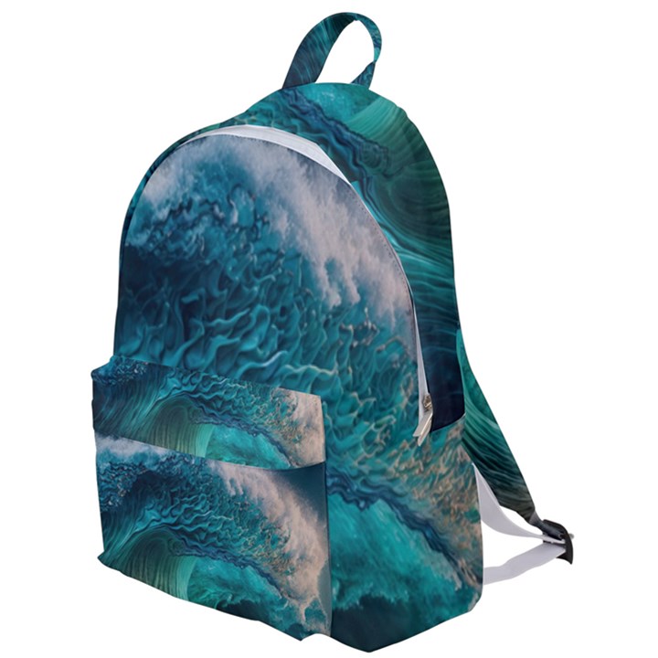 Tsunami Waves Ocean Sea Water Rough Seas 2 The Plain Backpack