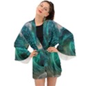 Tsunami Waves Ocean Sea Water Rough Seas 2 Long Sleeve Kimono View1