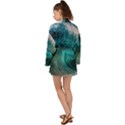 Tsunami Waves Ocean Sea Water Rough Seas 2 Long Sleeve Kimono View2