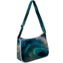 Tsunami Waves Ocean Sea Water Rough Seas 2 Zip Up Shoulder Bag View1