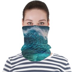 Tsunami Waves Ocean Sea Water Rough Seas 2 Face Seamless Bandana (adult) by Ravend