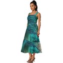 Tsunami Waves Ocean Sea Water Rough Seas 2 Square Neckline Tiered Midi Dress View2