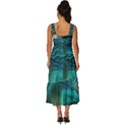 Tsunami Waves Ocean Sea Water Rough Seas 2 Square Neckline Tiered Midi Dress View4