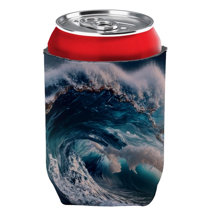 Tsunami Waves Ocean Sea Water Rough Seas 5 Can Holder