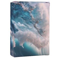 Tsunami Waves Ocean Sea Water Rough Seas 5 Playing Cards Single Design (rectangle) With Custom Box