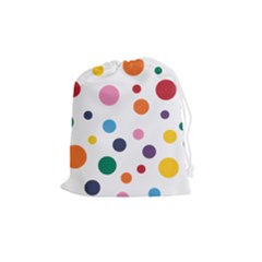 Polka Dot Drawstring Pouch (medium)