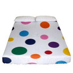 Polka Dot Fitted Sheet (queen Size) by 8989