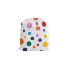 Polka Dot Drawstring Pouch (small)