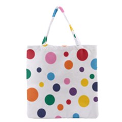 Polka Dot Grocery Tote Bag