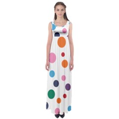 Polka Dot Empire Waist Maxi Dress