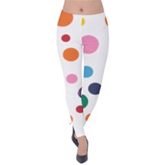 Polka Dot Velvet Leggings by 8989