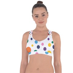 Polka Dot Cross String Back Sports Bra