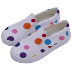 Polka Dot Kids  Canvas Slip Ons