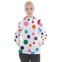 Polka Dot Women s Hooded Pullover