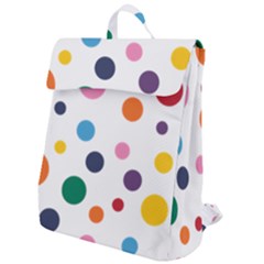 Polka Dot Flap Top Backpack