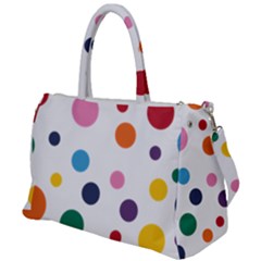 Polka Dot Duffel Travel Bag