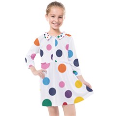 Polka Dot Kids  Quarter Sleeve Shirt Dress