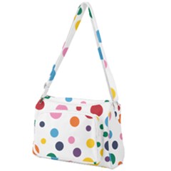 Polka Dot Front Pocket Crossbody Bag