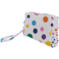 Polka Dot Wristlet Pouch Bag (small) by 8989