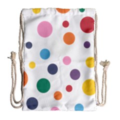 Polka Dot Drawstring Bag (large)