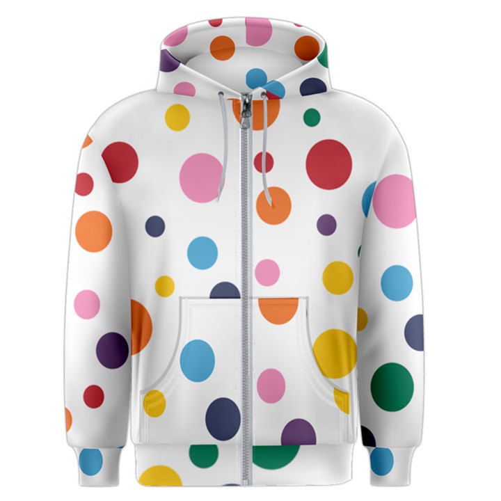 Polka Dot Men s Zipper Hoodie