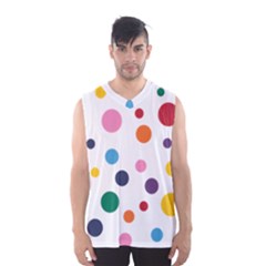 Polka Dot Men s Basketball Tank Top