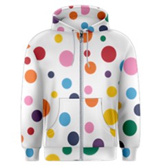 Polka Dot Men s Zipper Hoodie by 8989