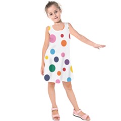 Polka Dot Kids  Sleeveless Dress by 8989