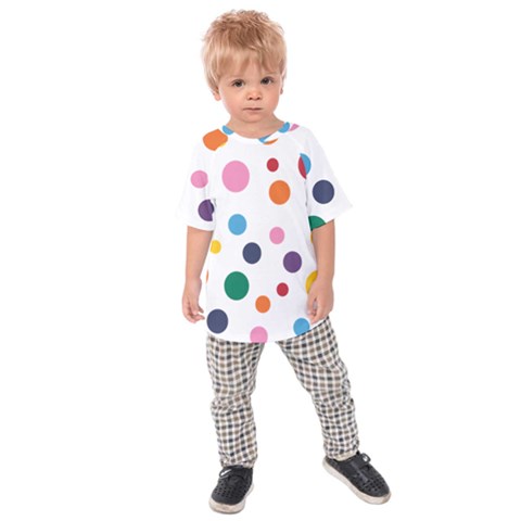 Polka Dot Kids  Raglan Tee by 8989