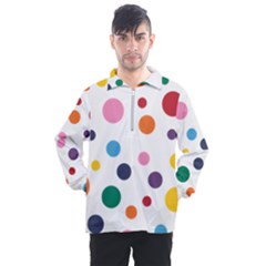 Polka Dot Men s Half Zip Pullover