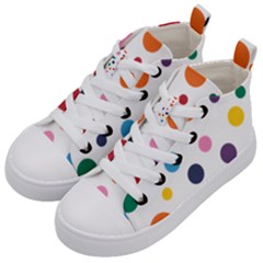 Polka Dot Kids  Mid-top Canvas Sneakers by 8989