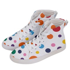 Polka Dot Men s Hi-top Skate Sneakers by 8989