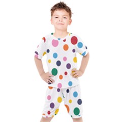 Polka Dot Kids  Tee And Shorts Set by 8989