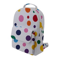 Polka Dot Flap Pocket Backpack (large) by 8989