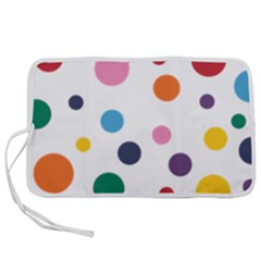 Polka Dot Pen Storage Case (l) by 8989