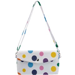 Polka Dot Removable Strap Clutch Bag by 8989